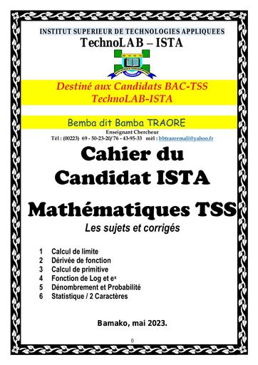 Prépa BAC BAC Tle SS Maths by Tehua