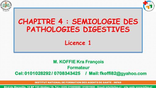 INFAS Cours de Semiologie Medicale L1 BY TEHUA