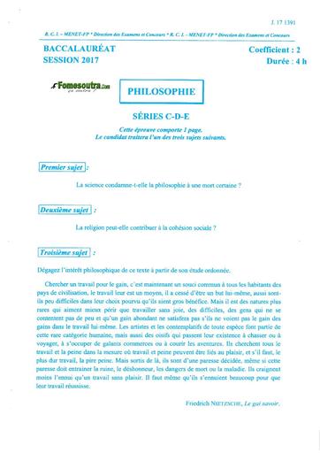 Bac d philo 2017 by TEHUA