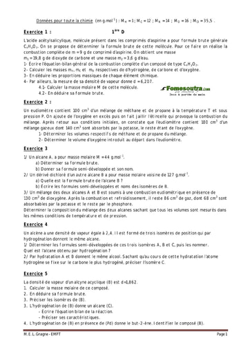 TP (2) Chimie niveau 1ere D EMPT Bingerville