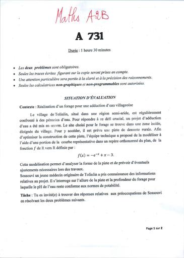 PREPA MATHS 2025 TLE A4 CAMEROUN BY TEHUA