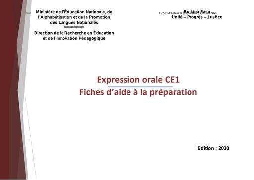 Expression orale ce1 by Tehua
