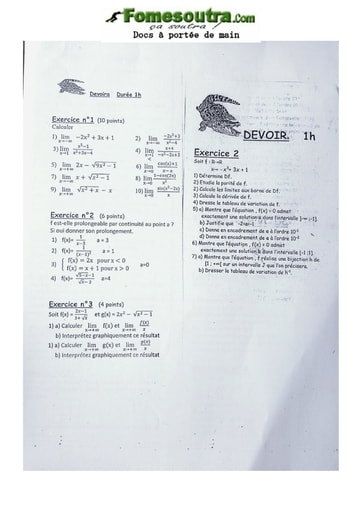 Exercice sur la Probabilité et les Limites Première D