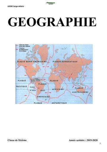 COURS DE GEOGRAPHIE 6ième AVEC EXERCICES Côte d'Ivoire by TEHUA