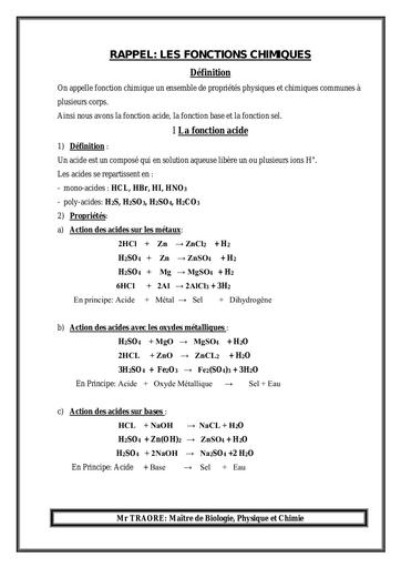 SUPPORT Chimie 9éme 1