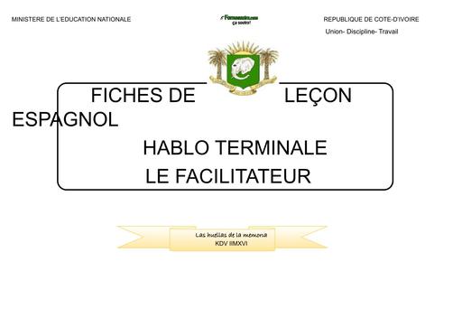 FICHES DE LEÇON ESPAGNOL HABLO Tle BY TEHUA