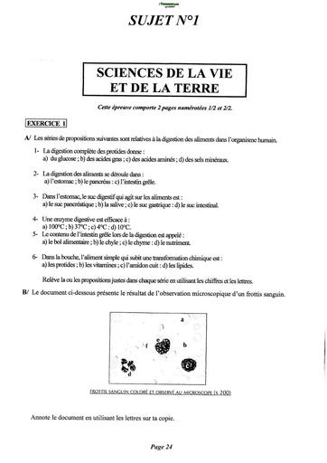 PREPA BEPC 2026 SVT 11 SUJETS CORRIGES ANCIEN BEPC BY TEHUA