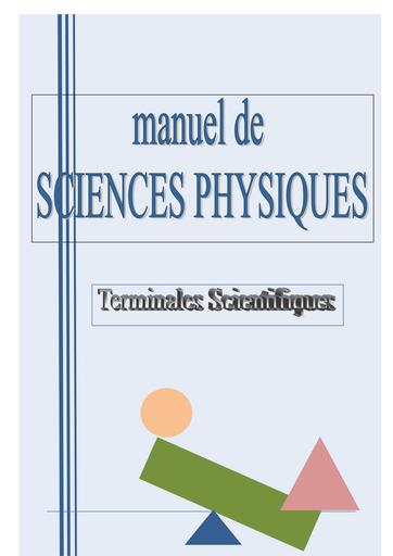 Manuel COURS de physique tle CD