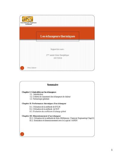 Les echangeurs thermiques by Tehua