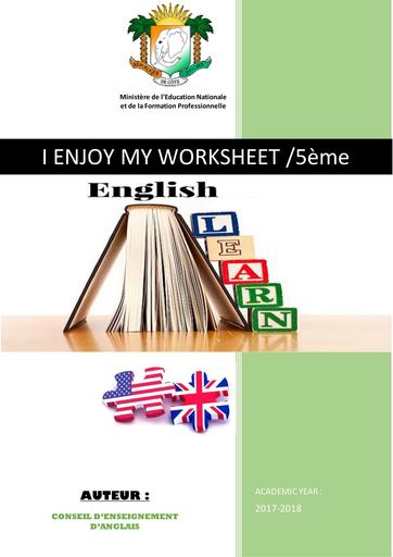 My Worksheet (English) 5ième By Tehua