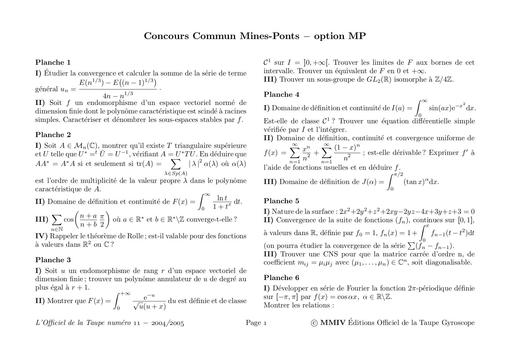 Show 04 MP Mines Ponts Math 29