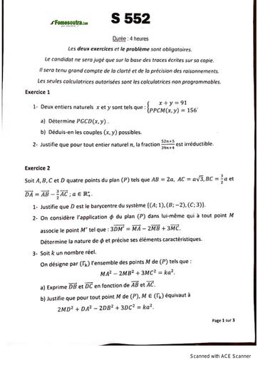 BAC SERIE E 2024 session Normale BENIN by Tehua