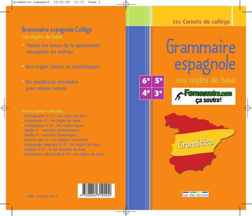 LIVRE DE Grammaire Espagnole BY TEHUA