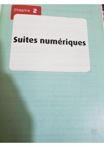 Cours Maths suites Numeriques Tle D by Tehua