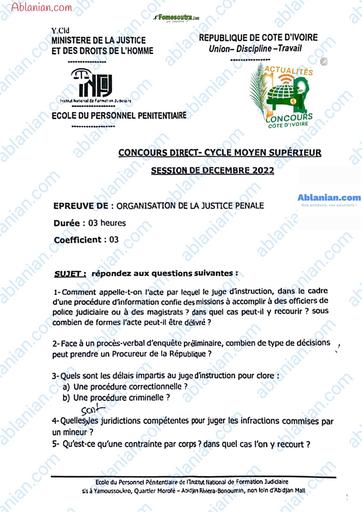 INFJ 2022 CMS organisation de la justice penale BY TEHUA