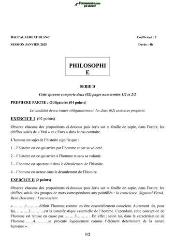 BAC BLANC 2025 PHILO SERIE D BY TEHUA