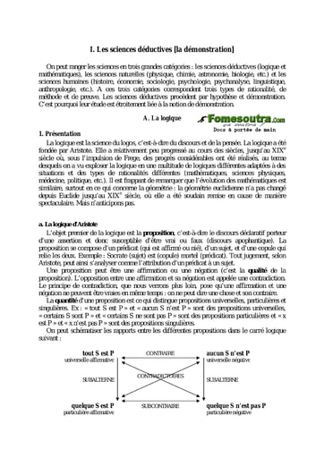 La logique - Cours de philo