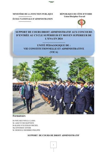 Cours de Droit Administratif Ena 2023 by TEHUA