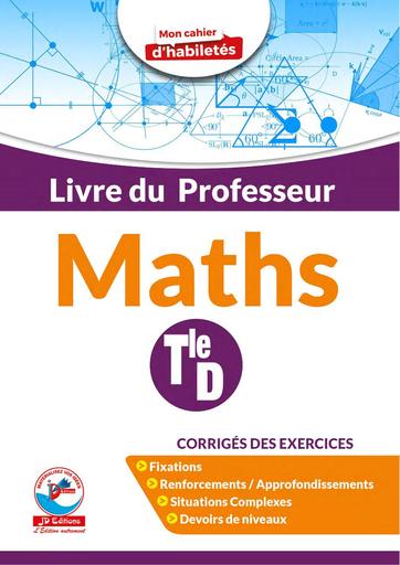 Corrigé du Cahier d'habileté maths TD