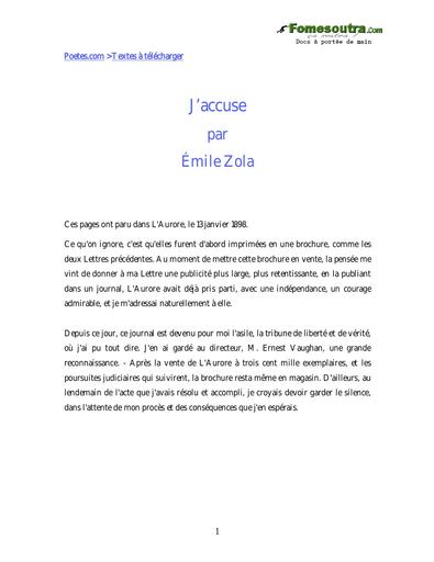 Zola j'accuse