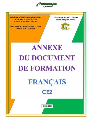 FR ANNEXE DOC FORMATION 2026 Français BY TEHUA