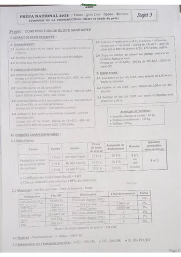 PREPA BTS BTP ECONOMIE DE LA CONSTRUCTION BY TEHUA