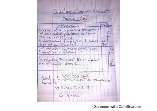 Correction devoir de Maths 1iere A collège Provincial by Tehua.pdf