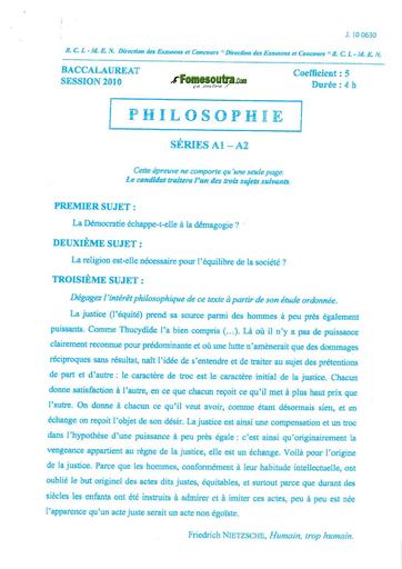 Bac a1 a2 philo 2010 by TEHUA