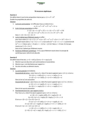 TD6 Algèbre 1 MI L1 BY TEHUA