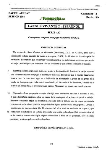 Bac a2 Esp 2008 by TEHUA