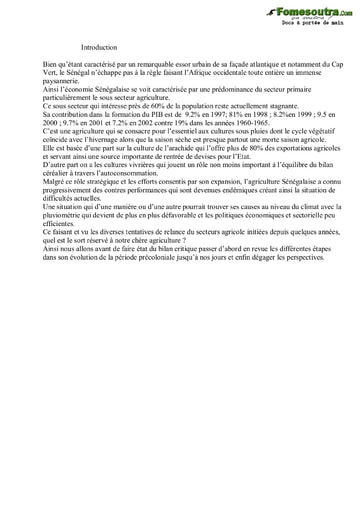 Crise de l’agriculture Sénégalaise