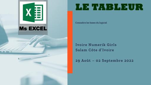 COURS Ms EXCEL Ivoire Numérik Girls SALAM COTE D'IVOIRE KORHOGO by Ludov Ta'n & Virtual Wizard