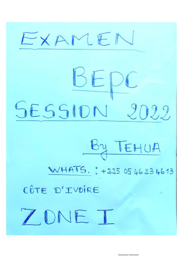 Examen bepc session 2022 zone 1(incomplet)