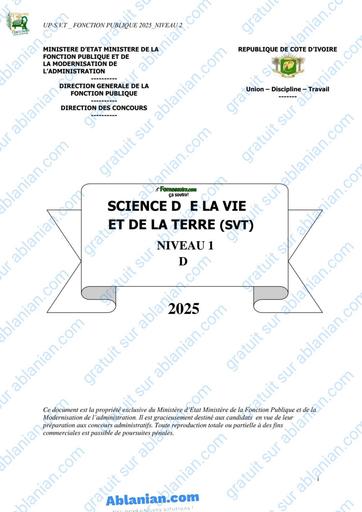 FP COURS SVT NIVEAU 1 BY TEHUA
