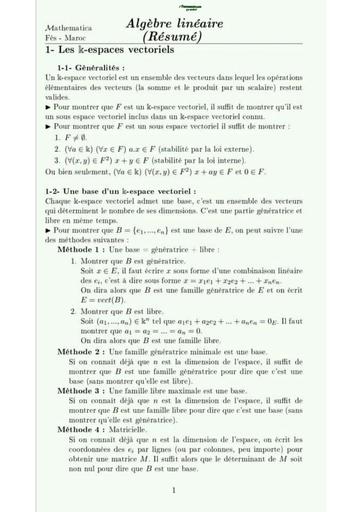 Résumé6 Algèbre 1 by TEHUA