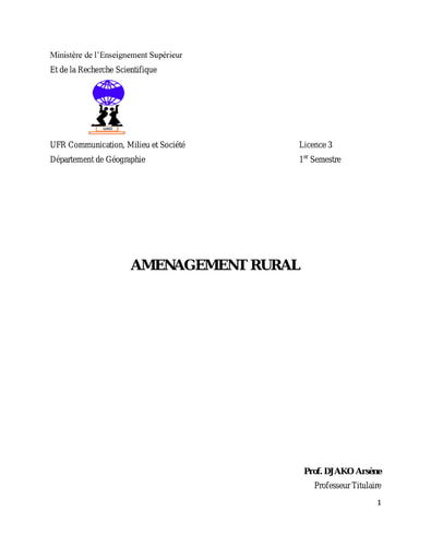 Amenagement Rural L3