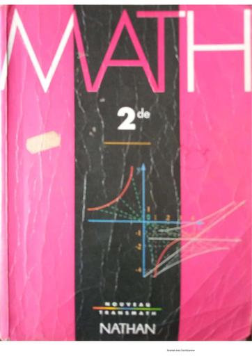 Collection nouveau Transmath 2nde