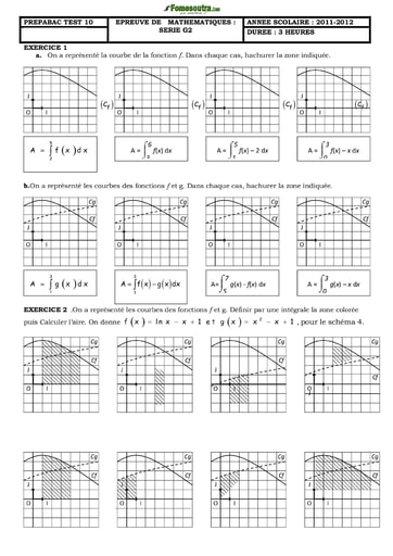 TP 4 de maths pour préparer le BAC G2