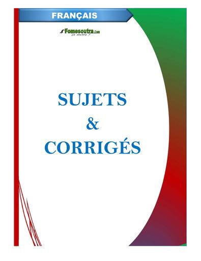 Dissertation fr sujets corrigés