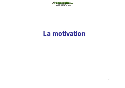 La motivation