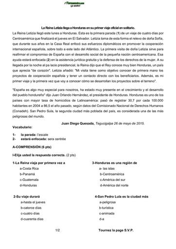 DEVOIR D'ESPAGNOL 2 BTS TH BY TEHUA