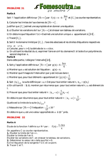 TP 12 Fonction Logarithme Népérien niveau Terminale Scientifique