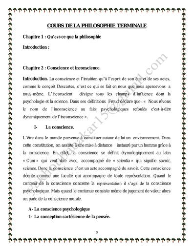 Cours de Philosophie Tle L by Tehua
