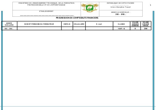 1BT C PROGESSION  2022 COMPTABILITE FINANCIERE