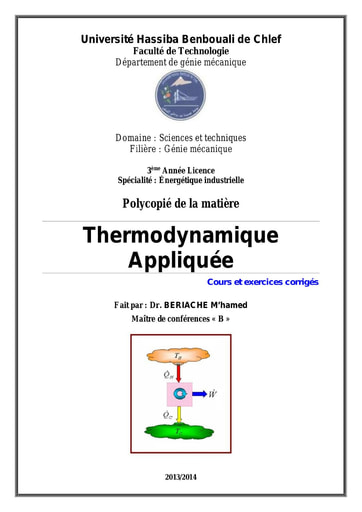 Cours Machines Thermiques