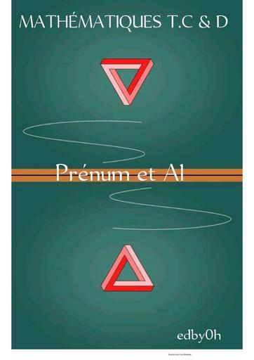 MathsT C D prénum