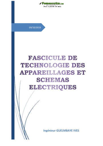 Fascicule de technologie des appareillages et schémas électriques