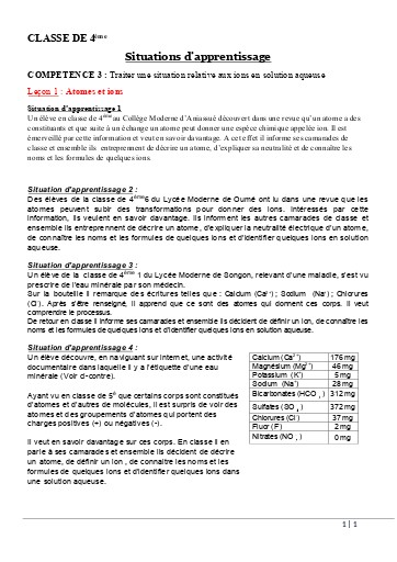 COMPETENCES 3 ET 4 NIVEAU 4ième BY TEHUA