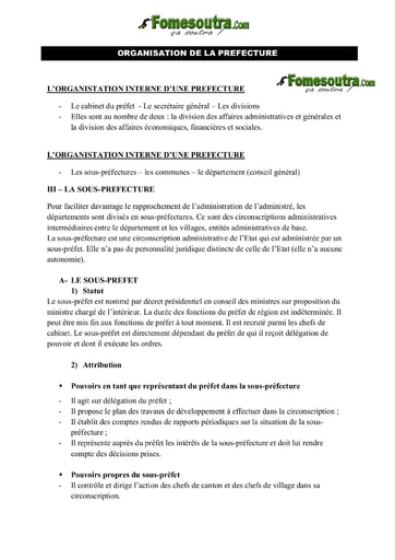 Organisation de la Préfecture - OPAJ