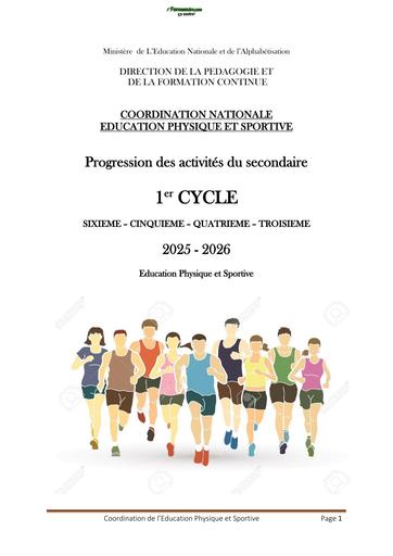 EPS PROGRESSION 1er CYCLE 2025 2026 BY TEHUA